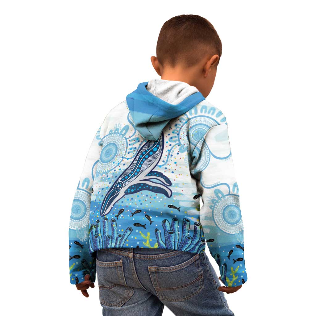 World Ocean Day Australia Aboriginal Kid Hoodie Whale Watching
