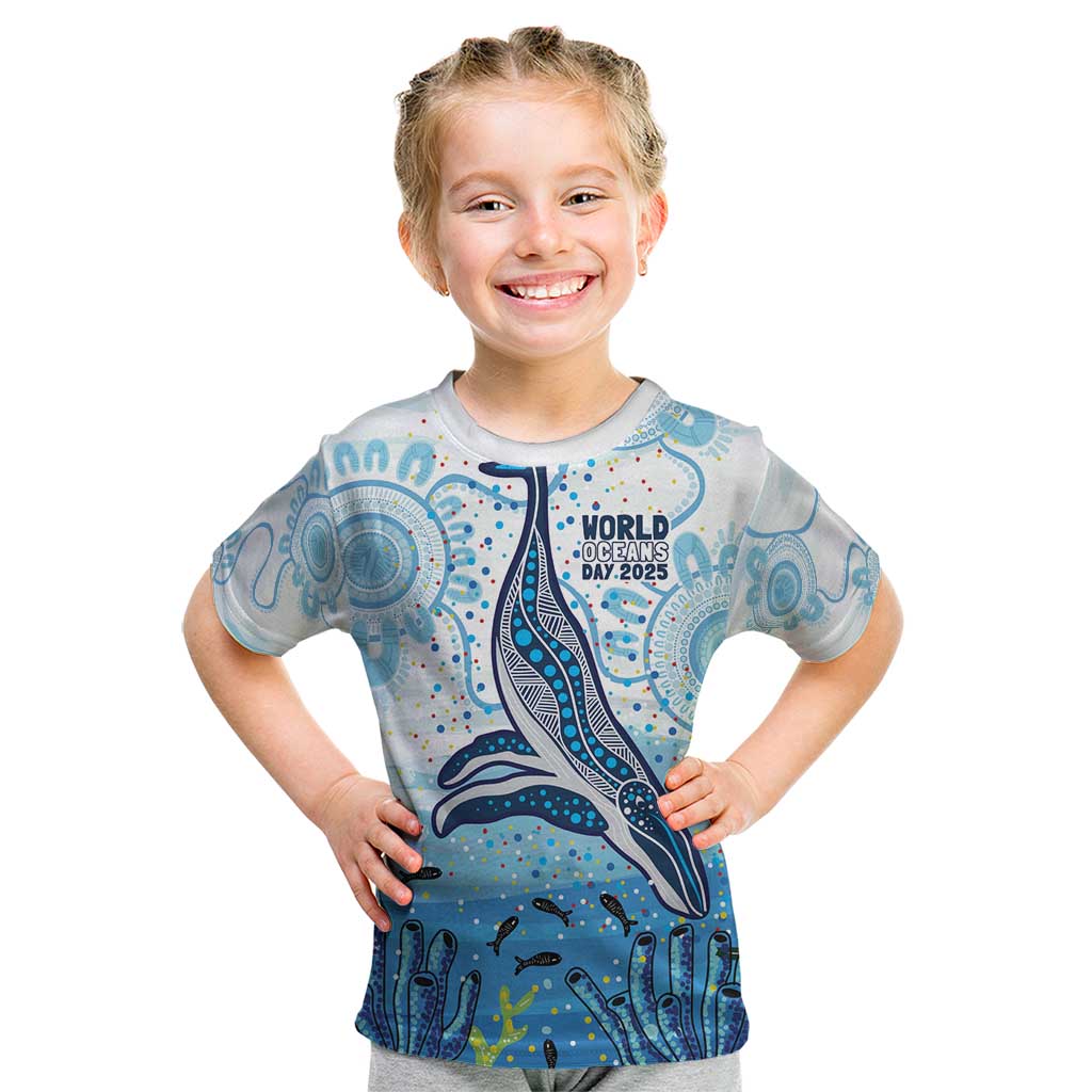 World Ocean Day Australia Aboriginal Kid T Shirt Whale Watching