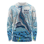 World Ocean Day Australia Aboriginal Long Sleeve Shirt Whale Watching