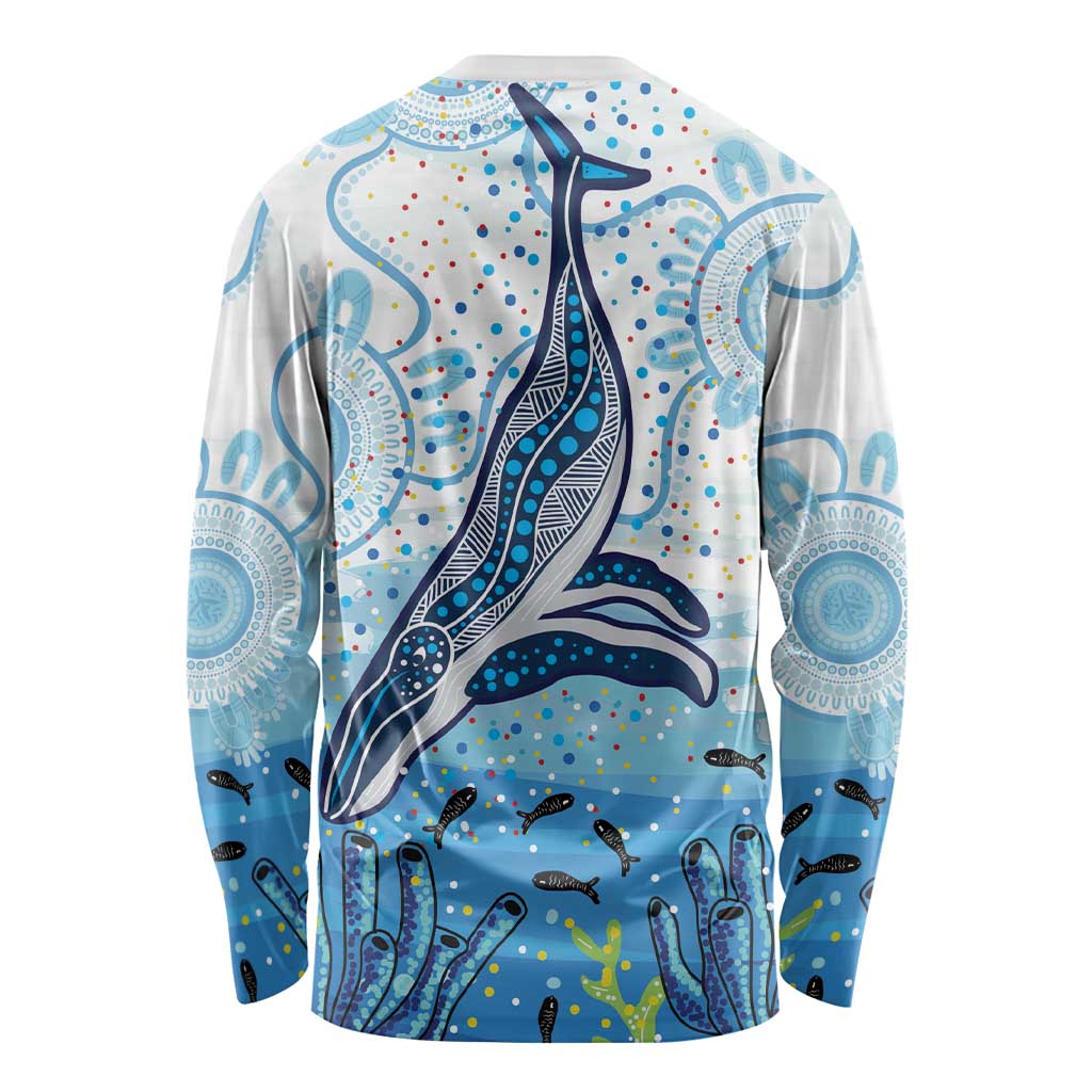 World Ocean Day Australia Aboriginal Long Sleeve Shirt Whale Watching