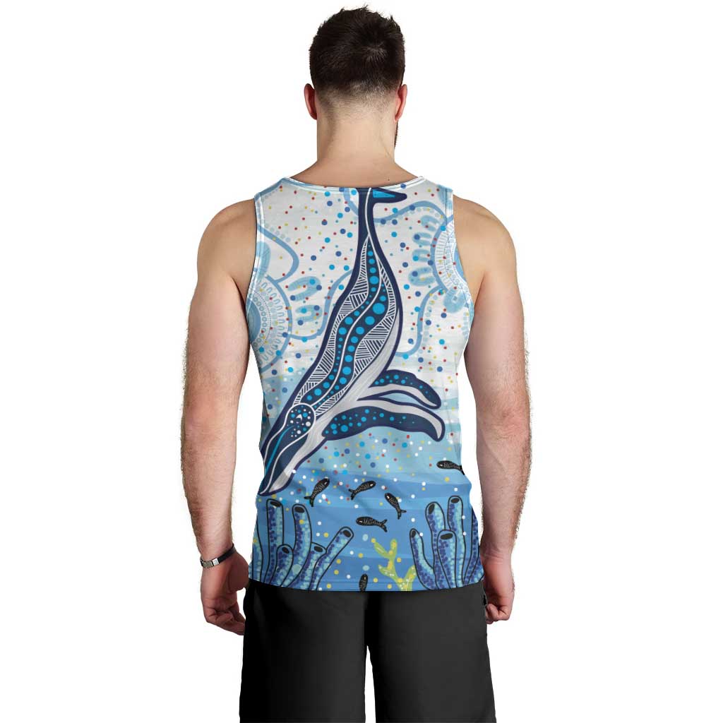World Ocean Day Australia Aboriginal Men Tank Top Whale Watching