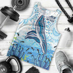 World Ocean Day Australia Aboriginal Men Tank Top Whale Watching