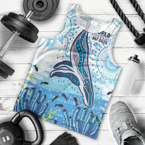 World Ocean Day Australia Aboriginal Men Tank Top Whale Watching