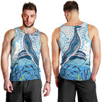 World Ocean Day Australia Aboriginal Men Tank Top Whale Watching