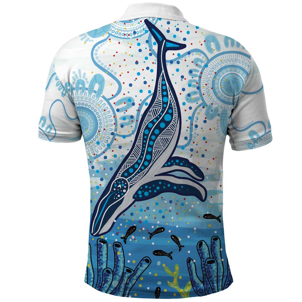World Ocean Day Australia Aboriginal Polo Shirt Whale Watching
