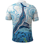 World Ocean Day Australia Aboriginal Polo Shirt Whale Watching