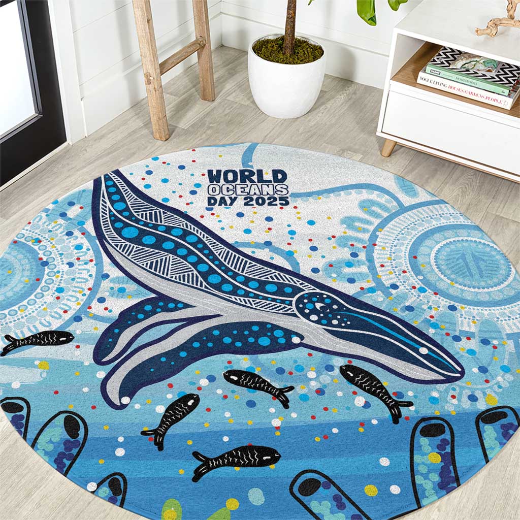 World Ocean Day Australia Aboriginal Round Carpet Whale Watching