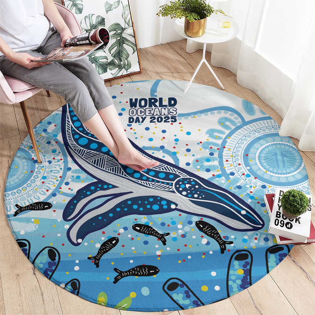 World Ocean Day Australia Aboriginal Round Carpet Whale Watching