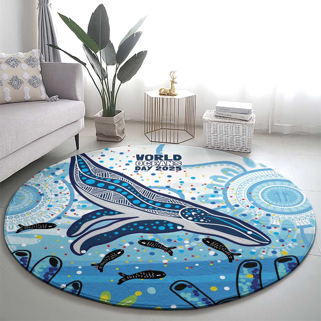 World Ocean Day Australia Aboriginal Round Carpet Whale Watching