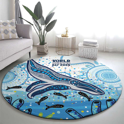 World Ocean Day Australia Aboriginal Round Carpet Whale Watching