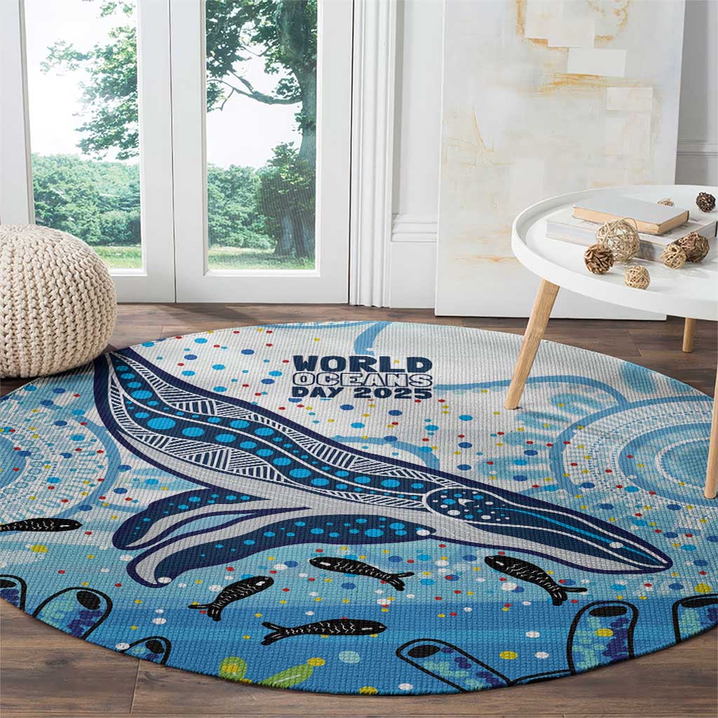 World Ocean Day Australia Aboriginal Round Carpet Whale Watching
