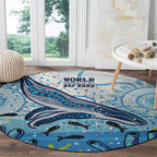 World Ocean Day Australia Aboriginal Round Carpet Whale Watching