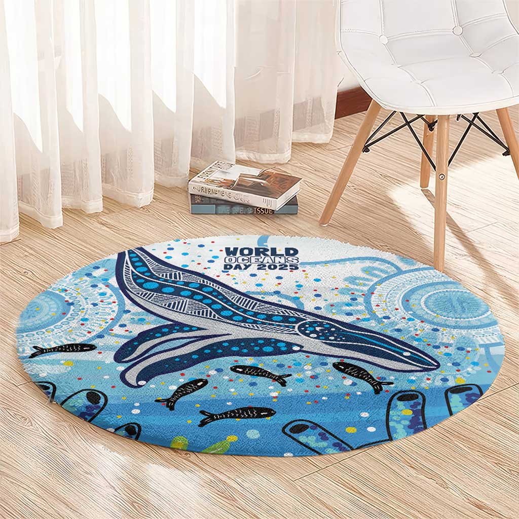 World Ocean Day Australia Aboriginal Round Carpet Whale Watching