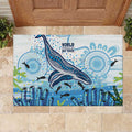 World Ocean Day Australia Aboriginal Rubber Doormat Whale Watching