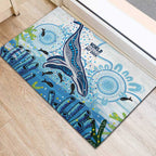 World Ocean Day Australia Aboriginal Rubber Doormat Whale Watching