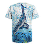 World Ocean Day Australia Aboriginal Rugby Jersey Whale Watching