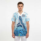 World Ocean Day Australia Aboriginal Scrub Top Whale Watching - Aussie Hoodie