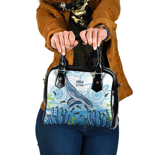 World Ocean Day Australia Aboriginal Shoulder Handbag Whale Watching