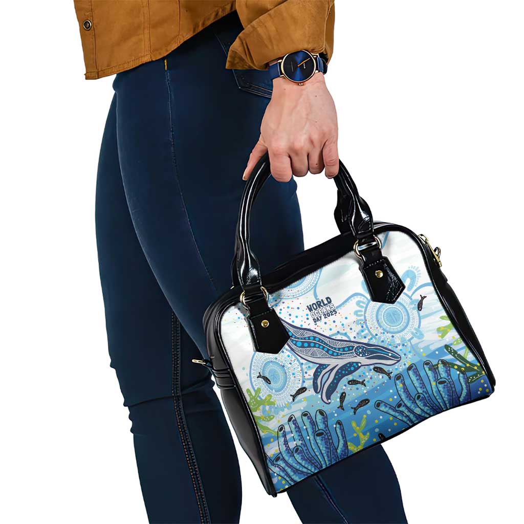 World Ocean Day Australia Aboriginal Shoulder Handbag Whale Watching