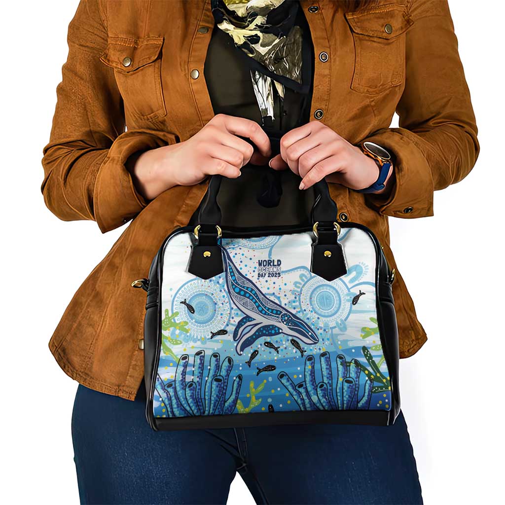 World Ocean Day Australia Aboriginal Shoulder Handbag Whale Watching