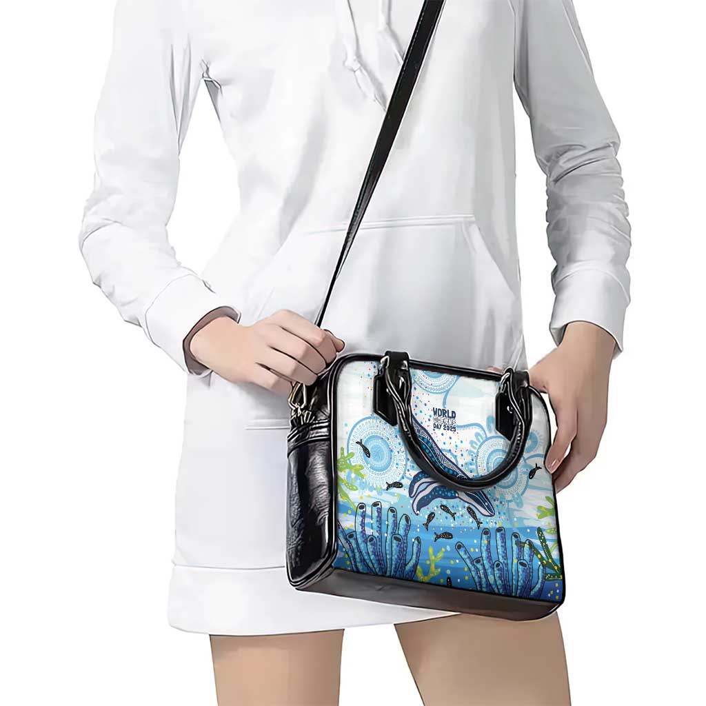 World Ocean Day Australia Aboriginal Shoulder Handbag Whale Watching