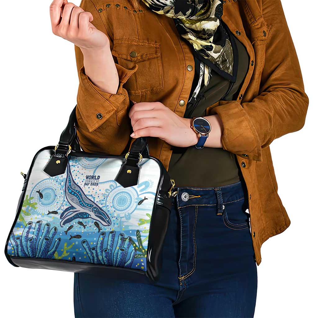 World Ocean Day Australia Aboriginal Shoulder Handbag Whale Watching