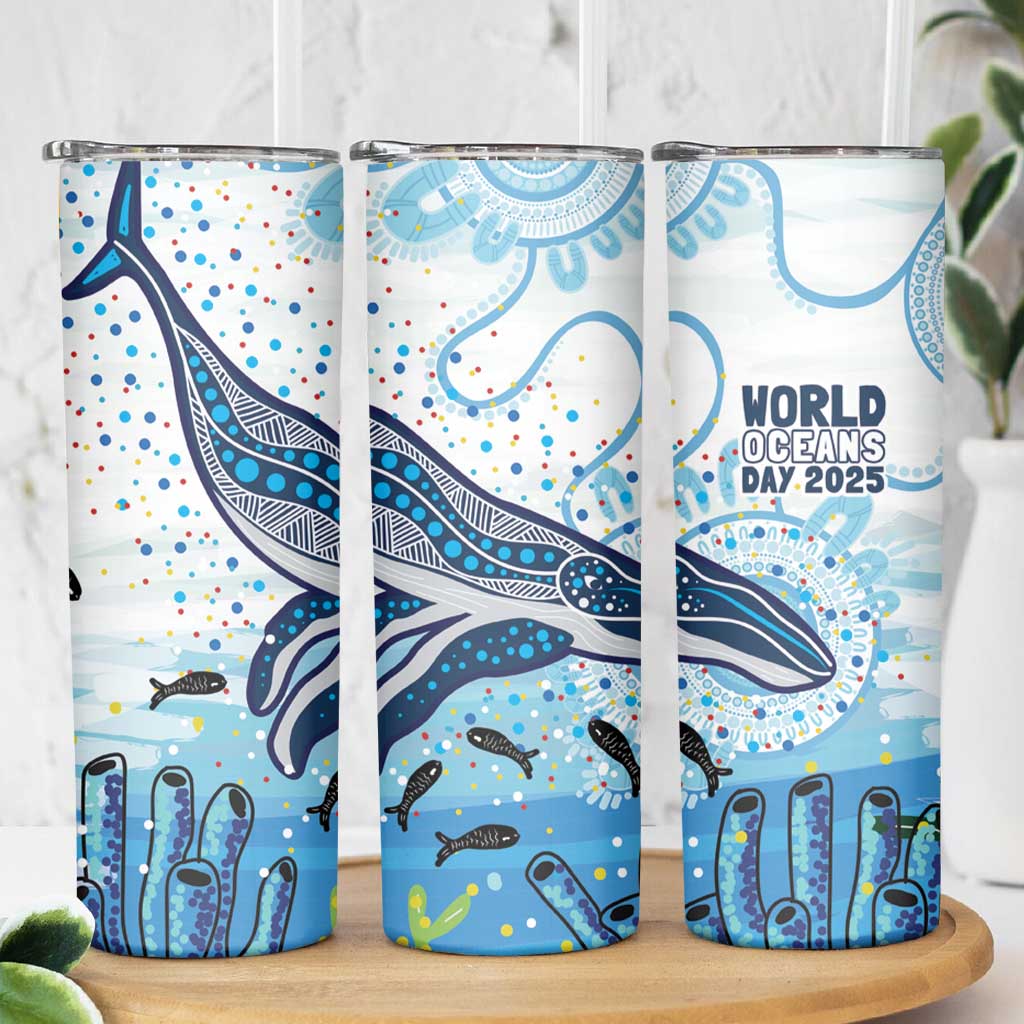 World Ocean Day Australia Aboriginal Skinny Tumbler Whale Watching