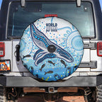 World Ocean Day Australia Aboriginal Spare Tire Cover Whale Watching