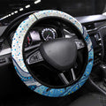 World Ocean Day Australia Aboriginal Steering Wheel Cover Whale Watching