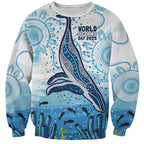 World Ocean Day Australia Aboriginal Sweatshirt Whale Watching