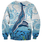 World Ocean Day Australia Aboriginal Sweatshirt Whale Watching