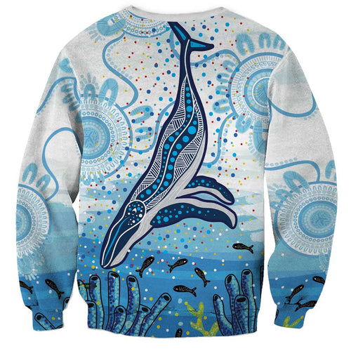 World Ocean Day Australia Aboriginal Sweatshirt Whale Watching