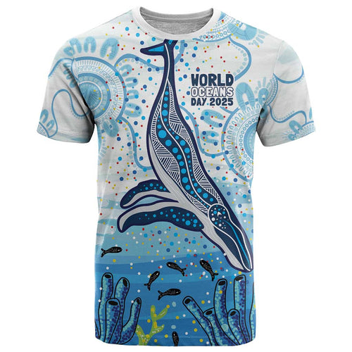 World Ocean Day Australia Aboriginal T Shirt Whale Watching