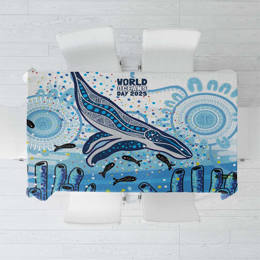 World Ocean Day Australia Aboriginal Tablecloth Whale Watching