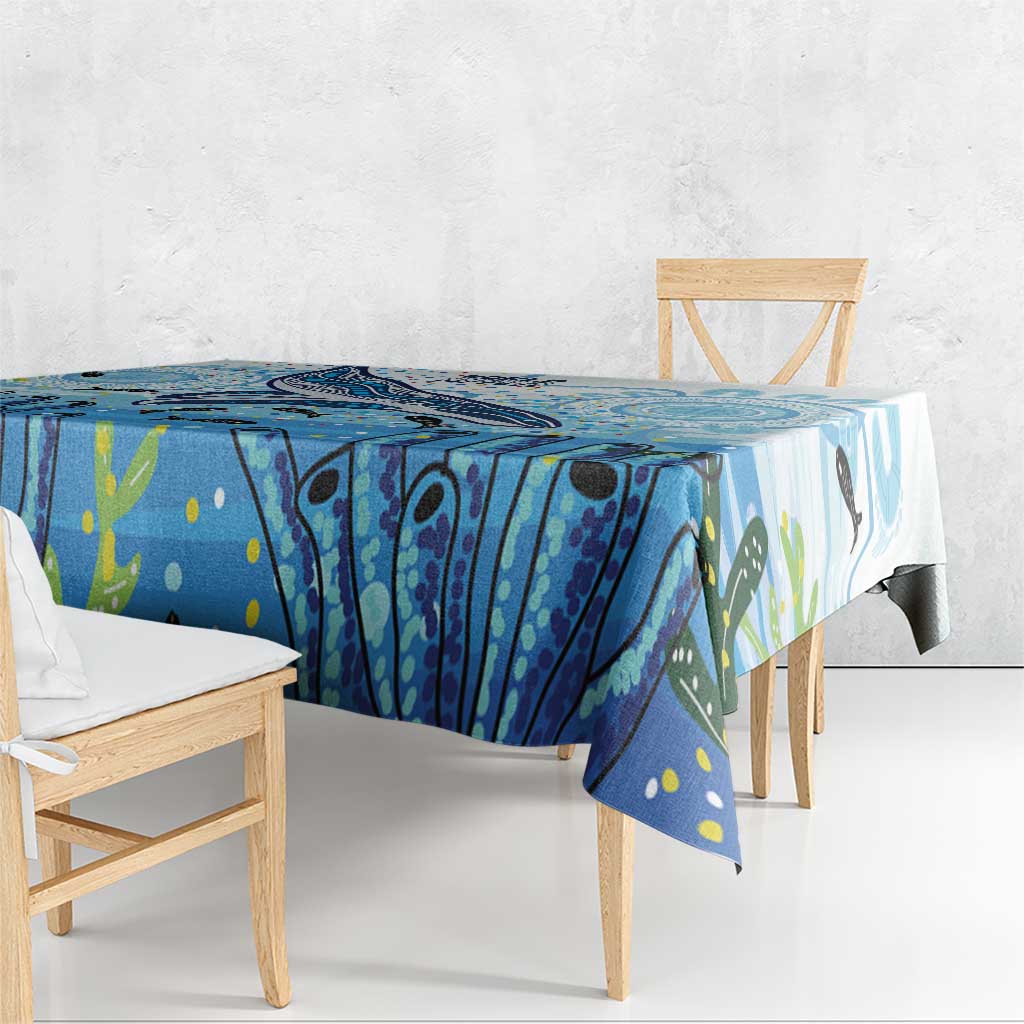 World Ocean Day Australia Aboriginal Tablecloth Whale Watching