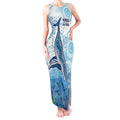 World Ocean Day Australia Aboriginal Tank Maxi Dress Whale Watching