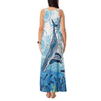 World Ocean Day Australia Aboriginal Tank Maxi Dress Whale Watching