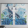 World Ocean Day Australia Aboriginal Window Curtain Whale Watching