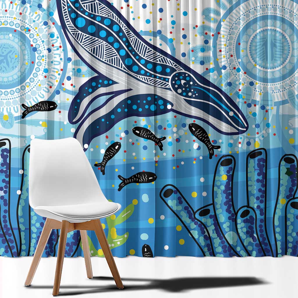 World Ocean Day Australia Aboriginal Window Curtain Whale Watching