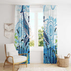 World Ocean Day Australia Aboriginal Window Curtain Whale Watching