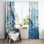 World Ocean Day Australia Aboriginal Window Curtain Whale Watching