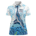 World Ocean Day Australia Aboriginal Women Polo Shirt Whale Watching