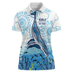World Ocean Day Australia Aboriginal Women Polo Shirt Whale Watching