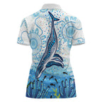 World Ocean Day Australia Aboriginal Women Polo Shirt Whale Watching