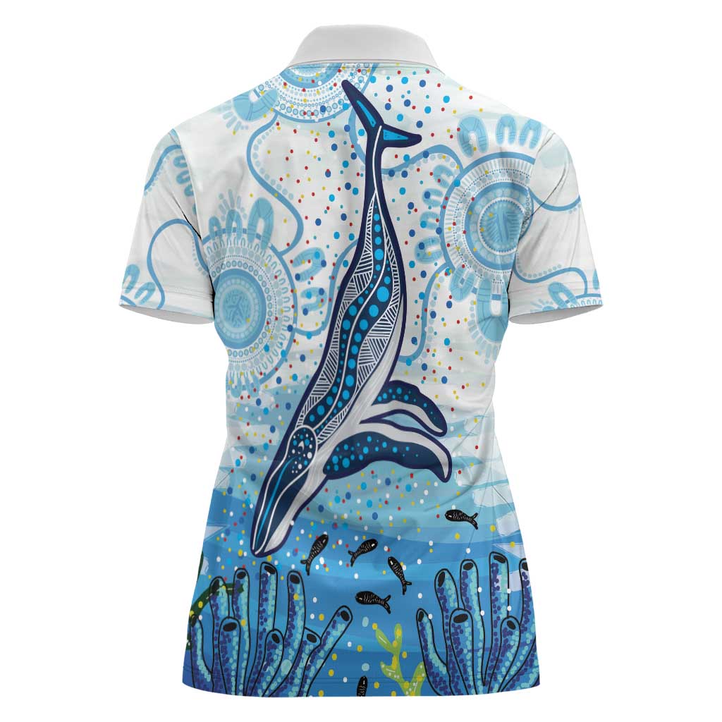 World Ocean Day Australia Aboriginal Women Polo Shirt Whale Watching