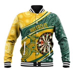 Australia Darts Personalized Indigenous Baseball Jacket Champion Roos