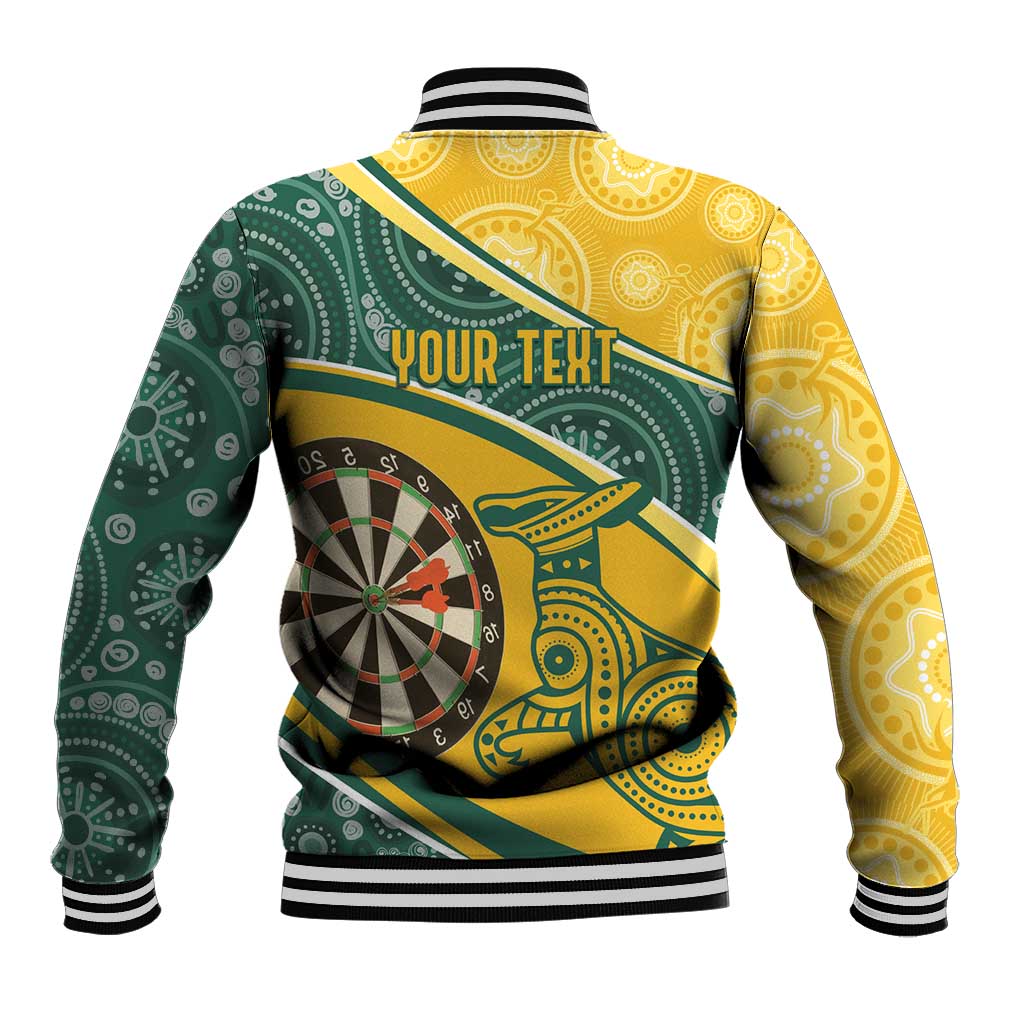 Australia Darts Personalized Indigenous Baseball Jacket Champion Roos