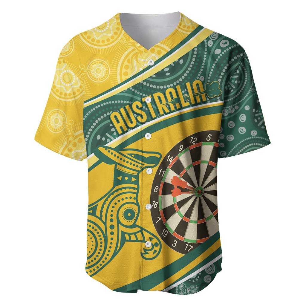 Australia Darts Personalized Indigenous Baseball Jersey Champion Roos