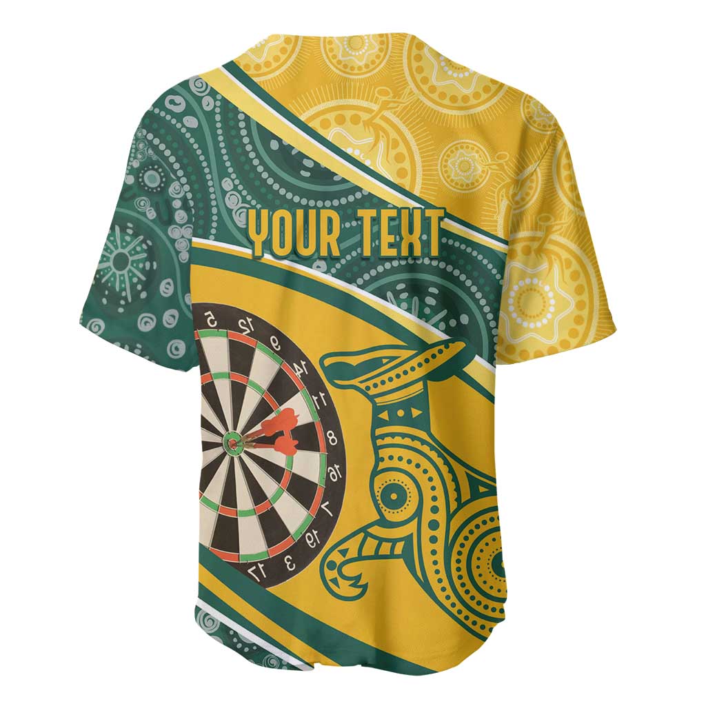 Australia Darts Personalized Indigenous Baseball Jersey Champion Roos