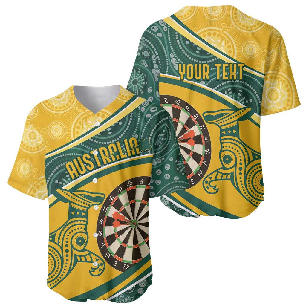 Australia Darts Personalized Indigenous Baseball Jersey Champion Roos